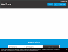 Tablet Screenshot of hotelbristol-carcassonne.com